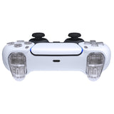 eXtremeRate Replacement D-pad R1 L1 R2 L2 Triggers Share Options Face Buttons, Clear Full Set Buttons Compatible with ps5 Controller BDM-030/040 - Controller NOT Included - JPF3001G3