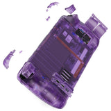 eXtremeRate Replacement Clear Atomic Purple Full Set Shell with Buttons for Steam Deck Console - QESDM003