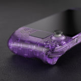 eXtremeRate Replacement Clear Atomic Purple Full Set Shell with Buttons for Steam Deck Console - QESDM003