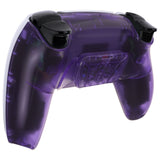 eXtremeRate Clear Atomic Purple Remappable RISE 4.0 Remap Kit for ps5 Controller BDM-030, Upgrade Board & Redesigned Back Shell & 4 Back Buttons for ps5 Controller - Controller NOT Included - YPFM5002G3
