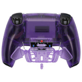 eXtremeRate Clear Atomic Purple Remappable RISE 4.0 Remap Kit for ps5 Controller BDM-030, Upgrade Board & Redesigned Back Shell & 4 Back Buttons for ps5 Controller - Controller NOT Included - YPFM5002G3