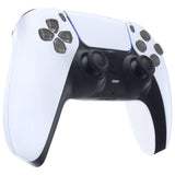 eXtremeRate Replacement D-pad R1 L1 R2 L2 Triggers Share Options Face Buttons, Clear Black Full Set Buttons Compatible with ps5 Controller BDM-030/040 - Controller NOT Included - JPF3023G3