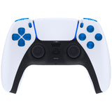 eXtremeRate Replacement D-pad R1 L1 R2 L2 Triggers Share Options Face Buttons, Clear Blue Full Set Buttons Compatible with ps5 Controller BDM-030/040 - Controller NOT Included - JPF3004G3