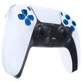 eXtremeRate Replacement D-pad R1 L1 R2 L2 Triggers Share Options Face Buttons, Clear Blue Full Set Buttons Compatible with ps5 Controller BDM-030/040 - Controller NOT Included - JPF3004G3