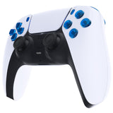 eXtremeRate Replacement D-pad R1 L1 R2 L2 Triggers Share Options Face Buttons, Clear Blue Full Set Buttons Compatible with ps5 Controller BDM-030/040 - Controller NOT Included - JPF3004G3