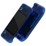eXtremeRate Replacement Clear Blue Full Set Shell with Buttons for Steam Deck Console - QESDM005