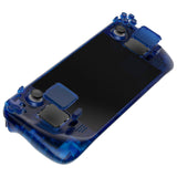 eXtremeRate Replacement Clear Blue Full Set Shell with Buttons for Steam Deck Console - QESDM005