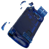 eXtremeRate Replacement Clear Blue Full Set Shell with Buttons for Steam Deck Console - QESDM005