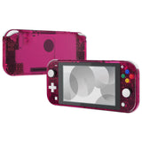 eXtremeRate Clear Candy Pink DIY Replacement Shell for NS Switch Lite, NSL Handheld Controller Housing with Screen Protector, Custom Case Cover for NS Switch Lite - DLM511