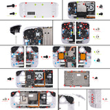 eXtremeRate Replacement Clear Full Set Shell with Buttons for Steam Deck LCD - QESDM001