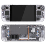 eXtremeRate Replacement Clear Full Set Shell with Buttons for Steam Deck Console - QESDM001