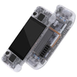 eXtremeRate Replacement Clear Full Set Shell with Buttons for Steam Deck Console - QESDM001