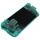 eXtremeRate Replacement Clear Emerald Green Full Set Shell with Buttons for Steam Deck Console - QESDM004