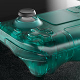 eXtremeRate Replacement Clear Emerald Green Full Set Shell with Buttons for Steam Deck Console - QESDM004