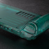 eXtremeRate Replacement Clear Emerald Green Full Set Shell with Buttons for Steam Deck Console - QESDM004