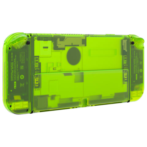 Switch Oled Transparent Shell eXtremeRate Clear Lime Green Custom Full Set Shell for Nintendo Switch ...