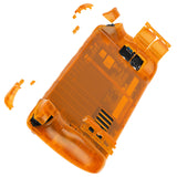 eXtremeRate Replacement Clear Orange Full Set Shell with Buttons for Steam Deck LCD - QESDM007