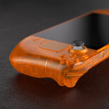 eXtremeRate Replacement Clear Orange Full Set Shell with Buttons for Steam Deck LCD - QESDM007