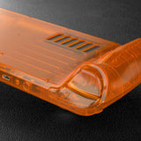 eXtremeRate Replacement Clear Orange Full Set Shell with Buttons for Steam Deck Console - QESDM007