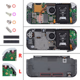 eXtremeRate Clear Orange DIY Replacement Shell for NS Switch Lite, NSL Handheld Controller Housing with Screen Protector, Custom Case Cover for NS Switch Lite - DLM510