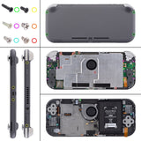 eXtremeRate Clear Orange DIY Replacement Shell for NS Switch Lite, NSL Handheld Controller Housing with Screen Protector, Custom Case Cover for NS Switch Lite - DLM510