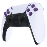 eXtremeRate Replacement D-pad R1 L1 R2 L2 Triggers Share Options Face Buttons, Clear Atomic Purple Full Set Buttons Compatible with ps5 Controller BDM-030/040/050 - Controller NOT Included - JPF3005G3