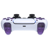 eXtremeRate Replacement D-pad R1 L1 R2 L2 Triggers Share Options Face Buttons, Clear Atomic Purple Full Set Buttons Compatible with ps5 Controller BDM-030/040/050 - Controller NOT Included - JPF3005G3