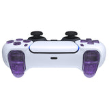 eXtremeRate Replacement D-pad R1 L1 R2 L2 Triggers Share Options Face Buttons, Clear Atomic Purple Full Set Buttons Compatible with ps5 Controller BDM-030/040 - Controller NOT Included - JPF3005G3