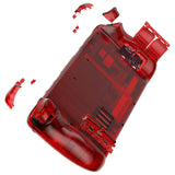 eXtremeRate Replacement Clear Red Full Set Shell with Buttons for Steam Deck Console - QESDM006