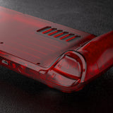 eXtremeRate Replacement Clear Red Full Set Shell with Buttons for Steam Deck Console - QESDM006