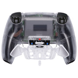 eXtremeRate Clear Remappable RISE 4.0 Remap Kit for ps5 Controller BDM-030, Upgrade Board & Redesigned Back Shell & 4 Back Buttons for ps5 Controller - Controller NOT Included - YPFM5001G3