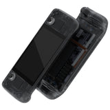 eXtremeRate Replacement Clear Slate Black Full Set Shell with Buttons for Steam Deck Console - QESDM002