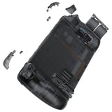 eXtremeRate Replacement Clear Slate Black Full Set Shell with Buttons for Steam Deck LCD - QESDM002