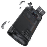 eXtremeRate Replacement Clear Slate Black Full Set Shell with Buttons for Steam Deck Console - QESDM002