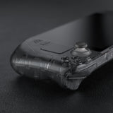 eXtremeRate Replacement Clear Slate Black Full Set Shell with Buttons for Steam Deck Console - QESDM002