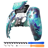 eXtremeRate Crystal Fantasy Front Housing Shell Compatible with ps5 Controller BDM-010 BDM-020 BDM-030, DIY Replacement Shell Custom Touch Pad Cover Compatible with ps5 Controller - ZPFR009G3