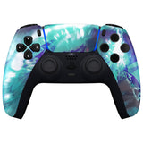 eXtremeRate Crystal Fantasy Front Housing Shell Compatible with ps5 Controller BDM-010 BDM-020 BDM-030, DIY Replacement Shell Custom Touch Pad Cover Compatible with ps5 Controller - ZPFR009G3