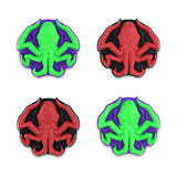 PlayVital Switch Joystick Caps, Switch Lite Thumbstick Caps, Silicone Analog Cover for Switch OLED Joycon Thumb Grip Rocker Caps for Nintendo Switch & Switch Lite - Cthulhu The Octopus - NJM1186