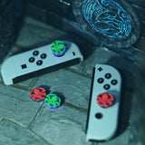 PlayVital Switch Joystick Caps, Switch Lite Thumbstick Caps, Silicone Analog Cover for Joycon of Switch OLED, Thumb Grip Rocker Caps for Nintendo Switch & Switch Lite - Cthulhu The Octopus - NJM1186