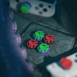 PlayVital Switch Joystick Caps, Switch Lite Thumbstick Caps, Silicone Analog Cover for Switch OLED Joycon Thumb Grip Rocker Caps for Nintendo Switch & Switch Lite - Cthulhu The Octopus - NJM1186
