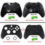 eXtremeRate Custom Accent Rings for Xbox Elite Series 2 Core & for Elite Series 2 & for Xbox One Elite Controller, Compatible with eXtremeRate ASR Version Shell for Xbox Series X/S Controller - Black - XOJ13008GC
