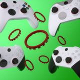 eXtremeRate Custom Accent Rings for Xbox Elite Series 2 Core & for Elite Series 2 & for Xbox One Elite Controller, Compatible with eXtremeRate ASR Version Shell for Xbox Series X/S Controller - Carmine Red - XOJ13013GC