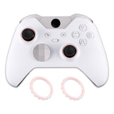 eXtremeRate Custom Accent Rings for Xbox Elite Series 2 Core & for Elite Series 2 & for Xbox One Elite Controller, Compatible with eXtremeRate ASR Version Shell for Xbox Series X/S Controller - Cherry Blossoms Pink - XOJ13015GC