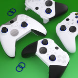 eXtremeRate Custom Accent Rings for Xbox Elite Series 2 Core & for Elite Series 2 & for Xbox One Elite Controller, Compatible with eXtremeRate ASR Version Shell for Xbox Series X/S Controller - Chrome Blue - XOJ13012GC