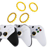eXtremeRate Custom Accent Rings for Xbox Elite Series 2 Core & for Elite Series 2 & for Xbox One Elite Controller, Compatible with eXtremeRate ASR Version Shell for Xbox Series X/S Controller - Chrome Gold - XOJ13009GC
