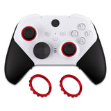 eXtremeRate Custom Accent Rings for Xbox Elite Series 2 Core & for Elite Series 2 & for Xbox One Elite Controller, Compatible with eXtremeRate ASR Version Shell for Xbox Series X/S Controller - Chrome Red - XOJ13011GC