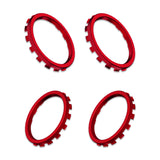 eXtremeRate Custom Accent Rings for Xbox Elite Series 2 Core & for Elite Series 2 & for Xbox One Elite Controller, Compatible with eXtremeRate ASR Version Shell for Xbox Series X/S Controller - Chrome Red - XOJ13011GC