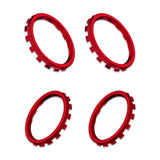 eXtremeRate Custom Accent Rings for Xbox Elite Series 2 Core & for Elite Series 2 & for Xbox One Elite Controller, Compatible with eXtremeRate ASR Version Shell for Xbox Series X/S Controller - Chrome Red - XOJ13011GC
