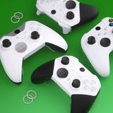eXtremeRate Custom Accent Rings for Xbox Elite Series 2 Core & for Elite Series 2 & for Xbox One Elite Controller, Compatible with eXtremeRate ASR Version Shell for Xbox Series X/S Controller - Chrome Silver - XOJ13010GC