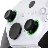 eXtremeRate Custom Accent Rings for Xbox Elite Series 2 Core & for Elite Series 2 & for Xbox One Elite Controller, Compatible with eXtremeRate ASR Version Shell for Xbox Series X/S Controller - Green - XOJ13005GC